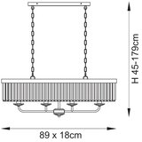  Endon 109058 - Luster na lancu 4xE14/6W/230V polirani hrom | Eponuda.com