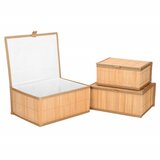  HA0153 KOŠARA ZA SKLADIŠTENJE OD BAMBUSOVA 3 KOMADA | shoptok.hr