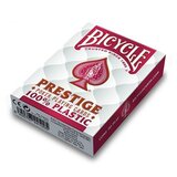 Bicycle karte za poker “PRESTIGE” 100% plastika jumbo index, crvene | shoptok.hr