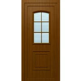 SOLID ELEMENTS zunanja vhodna vrata solid elements ljubljana KT02 (70 x 1000 x 2100 mm, rjava, leva, brez kljuke in cilindra, pvc)