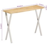  Konzolna mizica z naravnim robom 105x33x76 cm trden mangov les | Shoptok.si