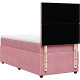 Box spring krevet s madracem ružičasti 90x190 cm baršunasti | shoptok.hr