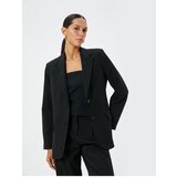 Koton Blazer Jacket Double Breasted Reverse Collar Flap Pocket Detailed | shoptok.hr