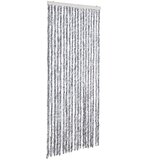 Furnova Zavesa proti mrčesu iz šenilje 56x185 cm bela in siva, (21917669) | Shoptok.si