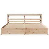  Posteljni okvir z vzglavjem 180x200 cm borovina, (21310874) | Shoptok.si