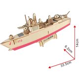  3d drvena puzzle - 052D BROD RAZARAČ | ePonuda.com