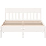 vidaXL Okvir kreveta s uzglavljem bijeli 140 x 190 cm od borovine | shoptok.hr