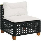  8-dijelni set vrtnih sofa od poliratana s jastucima crni | shoptok.hr
