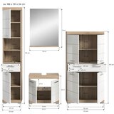 MID.YOU Kopalnica Lambada, Barva Hrasta, Bela, 4-Delna | Shoptok.si