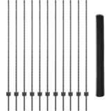 vidaXL Ograje 22 kos U-kanal Siva 160 cm Jeklo, Šesterokotna ograja Siva 1.6x25 m Jeklo | Shoptok.si