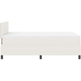  boxspring postelja z vzmetnico, žamet, krem/bela, 120×190 cm | Shoptok.si