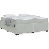  Posteljni okvir z vzmetnico Svetlo siva 180 x 200 cm Žamet, (5000128202) | Shoptok.si