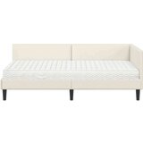  Kotni okvir postelje z matrico Drugo 2 pcs krema Žamet, (5000123356) | Shoptok.si