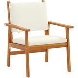 vidaXL Sofa set Set 4 Naravno Trden akacijev les | Shoptok.si