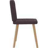  Jedilni stoli 6 kosov temno rjavo blago, (21822219) | Shoptok.si