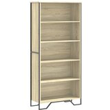 Maison Chic Knjižna omara - Knjižni regal sonoma hrast 80x31x169 cm inženirski les, (21726346) | Shoptok.si