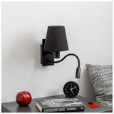  Brilagi - LED zidna lampa NUBILA 1xE27/25W/230V + LED/3W crna | Eponuda.com