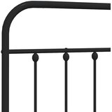  Metalno zamjensko uzglavlje crno 75 cm | shoptok.hr