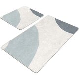 Mila Home Sive/krem od samta kupaonske prostirke u setu 2 kom 60x100 cm Abstract Shapes – Cijene