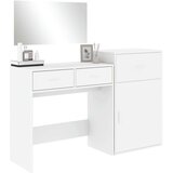 vidaXL Komplet toaletne mizice 3-delni bel inženirski les | Shoptok.si