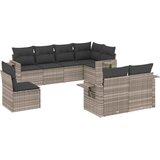  8-dijelni set vrtnih sofa od poliratana s jastucima svjetlosivi | shoptok.hr