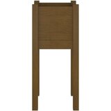 vidaXL vrtno cvetlično korito 2 kosa medeno rjavo 31x31x70 cm borovina | Shoptok.si