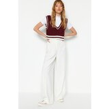 Trendyol Claret Red Crop. Soft Textured V-Neck Knitwear Sweater | Shoptok.si