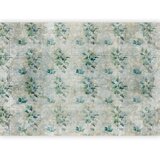  Foto tapeta - Mint tones - green leaf bouquets on a retro patterned background 450x315 | shoptok.hr