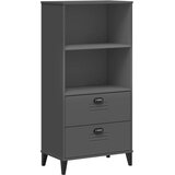  Regal za knjige VIKEN antracit sivi 60 x 35 x 123 cm drveni | Eponuda.com