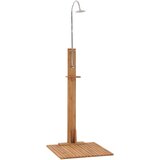 vidaXL Vrtni tuš 75 x 75 x 210 cm od masivne tikovine | shoptok.hr