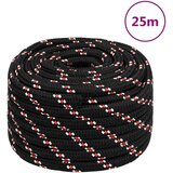 vidaXL Brodski konop crni 20 mm 25 m od polipropilena Cijene