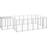  Pasji boks srebrn 8,47 m² jeklo | Shoptok.si
