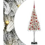  Božićno drvce s 150 LED svjetlima Bijelo 120 cm PE i čelik | shoptok.hr