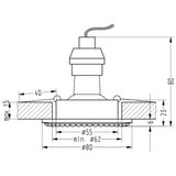 Ugradno svetlo SOC 1xGU10/50W/230V | Eponuda.com