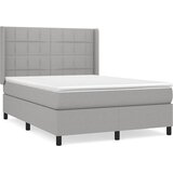  Krevet box spring s madracem svjetlosivi 140x200 cm od tkanine | shoptok.hr