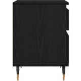  Nočna omarica Črna Oreh 40x35x50 cm Inženirski les | Shoptok.si