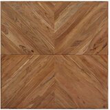  Stolić za kavu od masivnog bagremovog drva 110 x 110 x 36 cm | shoptok.hr