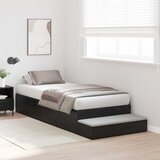  Krevet s ladicama s ladicama Crni hrast 75 cm Konstruirano drvo | shoptok.hr
