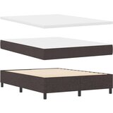 Box spring krevet Tamno smeđa 160 x 200 cm tkanina - Tamno smeđa 160 x 200 cm Dizajn dijamantskih blokova | shoptok.hr