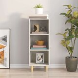  Komoda siva boja betona 34 5x32 5x90 cm od konstruiranog drva | shoptok.hr