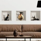 Ambiance Komplet 3 3D stenskih nalepk Egyptian Cene