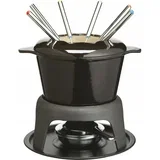 Set za fondue MClass z emajlirano litoželezno posodo, črna, (5000119670)