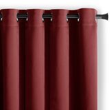 AmeliaHome curtain BLACKOUT color pink style classic silver eyelets type of material - textiles blackout 140x245 | shoptok.hr