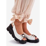 ARTIKER Ladies Leather Wedge And Platform Sandals With Decoration | ePonuda.com