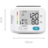 ECOMED by Medisana BW-83E Tlakomjer za Zapešće – Za 2 Korisnika, Veliki LCD Zaslon i Memorija Mjerenja | shoptok.hr