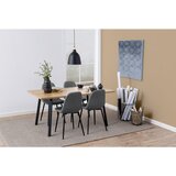 MID.YOU JEDILNA MIZA, črna, barve hrasta | Shoptok.si