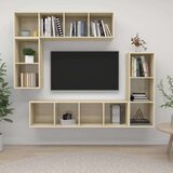 TV Komplet TV omaric 4-delni sonoma hrast iverna plošča | Shoptok.si