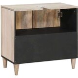 vidaXL Kopalniška omarica Bela 62 x 33 x 58 cm Trdna mangova les | Shoptok.si