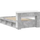  Okvir kreveta s pohranom s uzglavljem Betonska siva 80 x 200 cm | shoptok.hr
