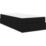  Okvir kreveta s madracem 2 pcs Crna tkanina | shoptok.hr